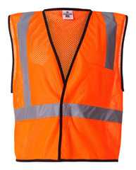 Economy Single Pocket Hook-and-Loop Mesh Vest
