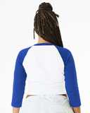 BELLA + CANVAS Women's Micro Rib 3/4 Raglan Sleeve Baby Tee 1200