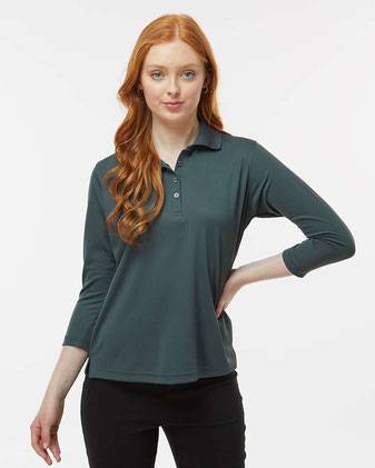 Paragon Women's Lady Palm Three-Quarter Sleeve Polo 120P