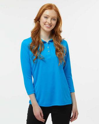 Paragon Women's Lady Palm Three-Quarter Sleeve Polo 120P