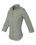 Women's Three-Quarter Sleeve Baby Twill Shirt