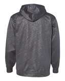Line Embossed Hooded Sweatshirt