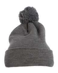 Cuff Knit Beanie w Pom