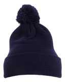 Flexfit Cuff Knit Beanie w Pom 1501P