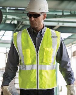 Premium Brilliant Series® Three-Pocket Zippered Mesh Vest Premium Brilliant Series® Three-Pocket Zippered Mesh Vest