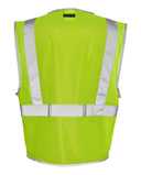 Kishigo Premium Brilliant Series® Three-Pocket Zippered Mesh Vest 1507-1508