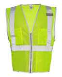 Kishigo Premium Brilliant Series® Three-Pocket Zippered Mesh Vest 1507-1508