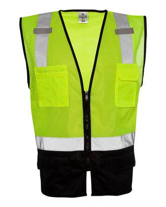 Kishigo Black Bottom Mesh Class 2 Vest 1509