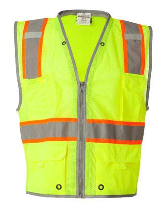 Kishigo Premium Brilliant Series® Heavy-Duty Class 2 Vest 1510-1511