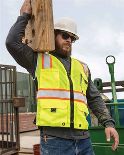 Kishigo Premium Black Series® Heavy-Duty Vest 1513-1514 Kishigo Premium Black Series® Heavy-Duty Vest 1513-1514