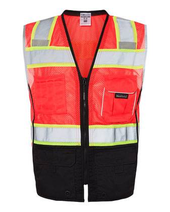 Kishigo Premium Black Series® Black Bottom Class 2 Vest 1515-1516
