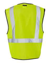 Single Pocket Zipper Mesh Class 2 Vest