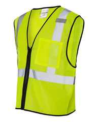 Single Pocket Zipper Mesh Class 2 Vest