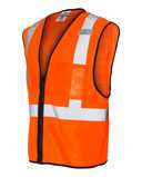 Single Pocket Zipper Mesh Class 2 Vest