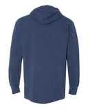 Garment-Dyed French Terry Scuba Neck Hooded Pullover
