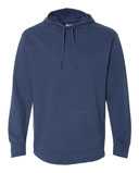 Garment-Dyed French Terry Scuba Neck Hooded Pullover