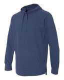 Garment-Dyed French Terry Scuba Neck Hooded Pullover