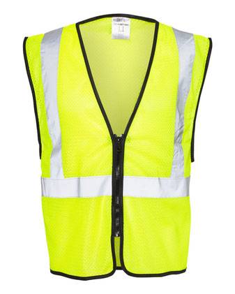 Kishigo Zippered Mesh Economy Class 2 Vest 1547-1548