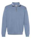 Garment-Dyed Quarter Zip Sweatshirt