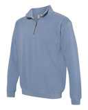 Garment-Dyed Quarter Zip Sweatshirt