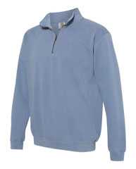 Garment-Dyed Quarter Zip Sweatshirt