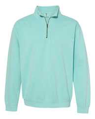 Garment-Dyed Quarter Zip Sweatshirt