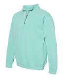 Garment-Dyed Quarter Zip Sweatshirt