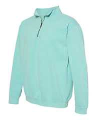 Garment-Dyed Quarter Zip Sweatshirt