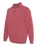 Garment-Dyed Quarter Zip Sweatshirt