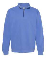 Garment-Dyed Quarter Zip Sweatshirt