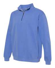 Garment-Dyed Quarter Zip Sweatshirt