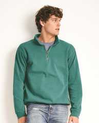 Garment-Dyed Quarter Zip Sweatshirt