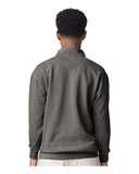 Garment-Dyed Quarter Zip Sweatshirt
