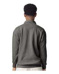 Garment-Dyed Quarter Zip Sweatshirt