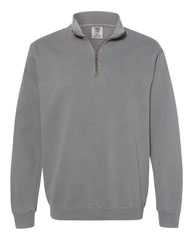Garment-Dyed Quarter Zip Sweatshirt