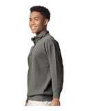 Garment-Dyed Quarter Zip Sweatshirt