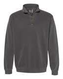 Garment-Dyed Quarter Zip Sweatshirt