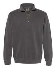 Garment-Dyed Quarter Zip Sweatshirt