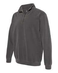 Garment-Dyed Quarter Zip Sweatshirt