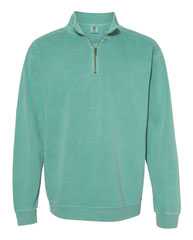 Garment-Dyed Quarter Zip Sweatshirt