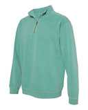 Garment-Dyed Quarter Zip Sweatshirt
