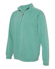 Garment-Dyed Quarter Zip Sweatshirt