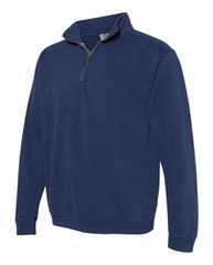 Garment-Dyed Quarter Zip Sweatshirt