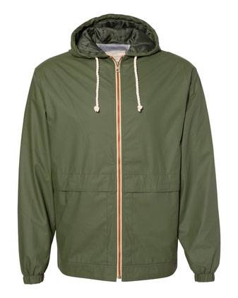 Vintage Hooded Rain Jacket