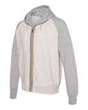 Vintage Marled Full-Zip Hooded Sweatshirt