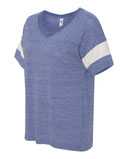 Women's Eco-Jersey Powder Puff V-Neck Tee