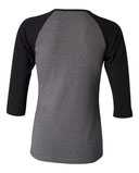 Women’s 1X1 Baby Rib Raglan Three-Quarter Sleeve Tee