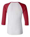 Women’s 1X1 Baby Rib Raglan Three-Quarter Sleeve Tee