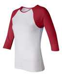 Women’s 1X1 Baby Rib Raglan Three-Quarter Sleeve Tee