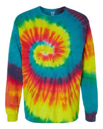 Colortone Tie-Dyed Long Sleeve T-Shirt 2000C